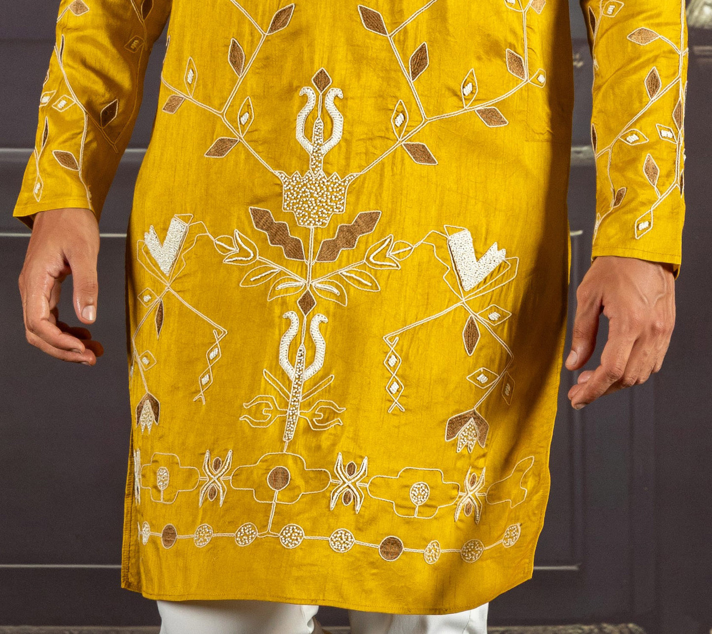 Golden Ember Kurta