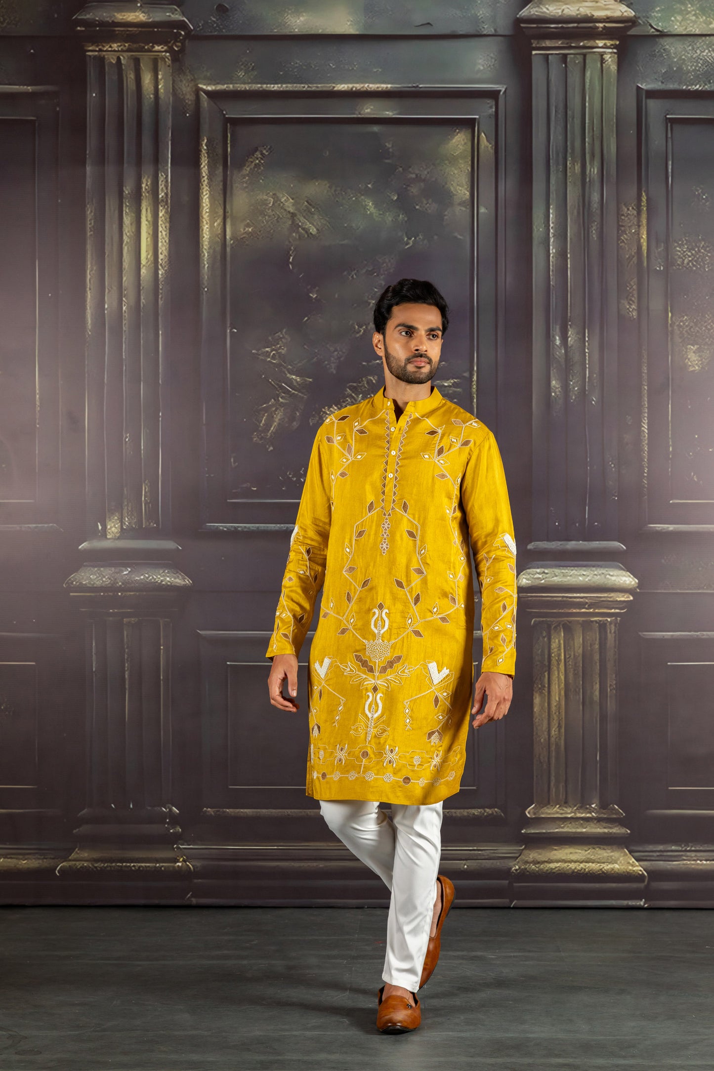 Golden Ember Kurta