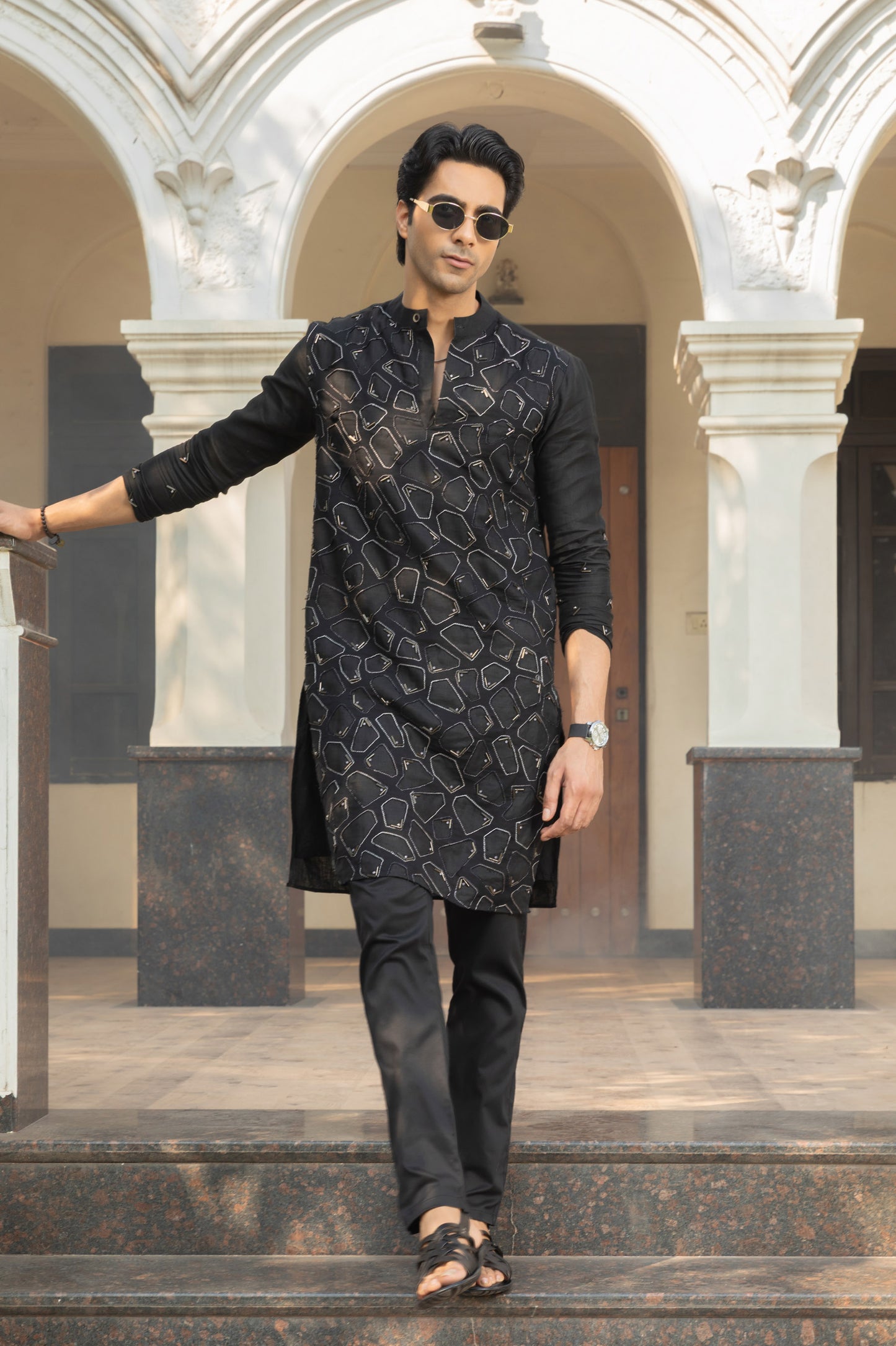 Shadow Linen Kurta