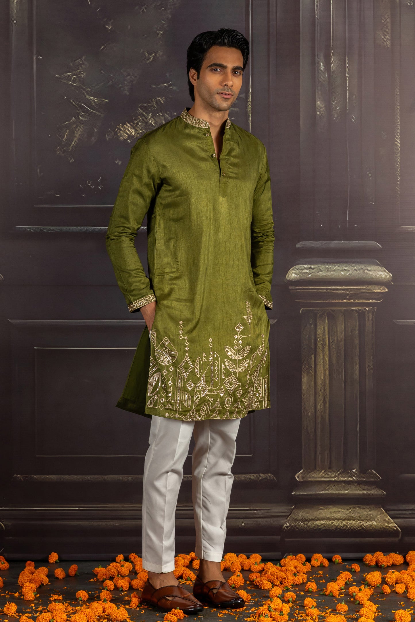Sage Whisper Kurta