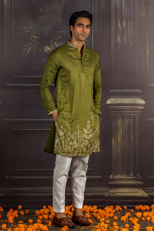Sage Whisper Kurta