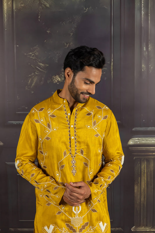 Golden Ember Kurta
