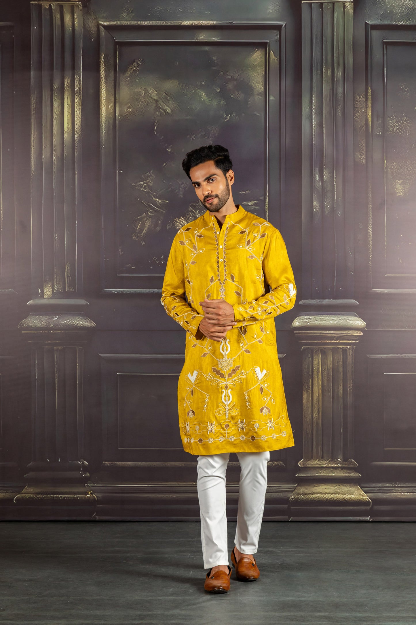 Golden Ember Kurta