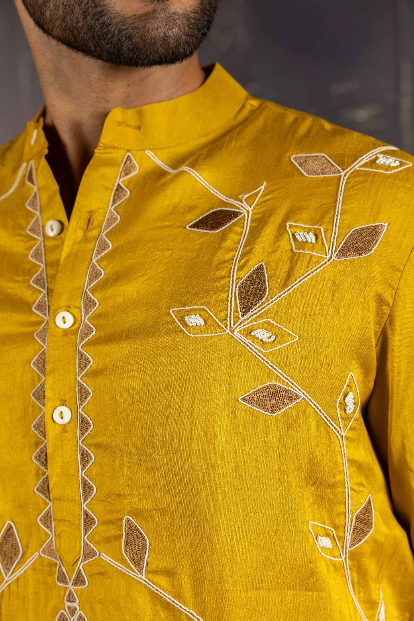 Golden Ember Kurta
