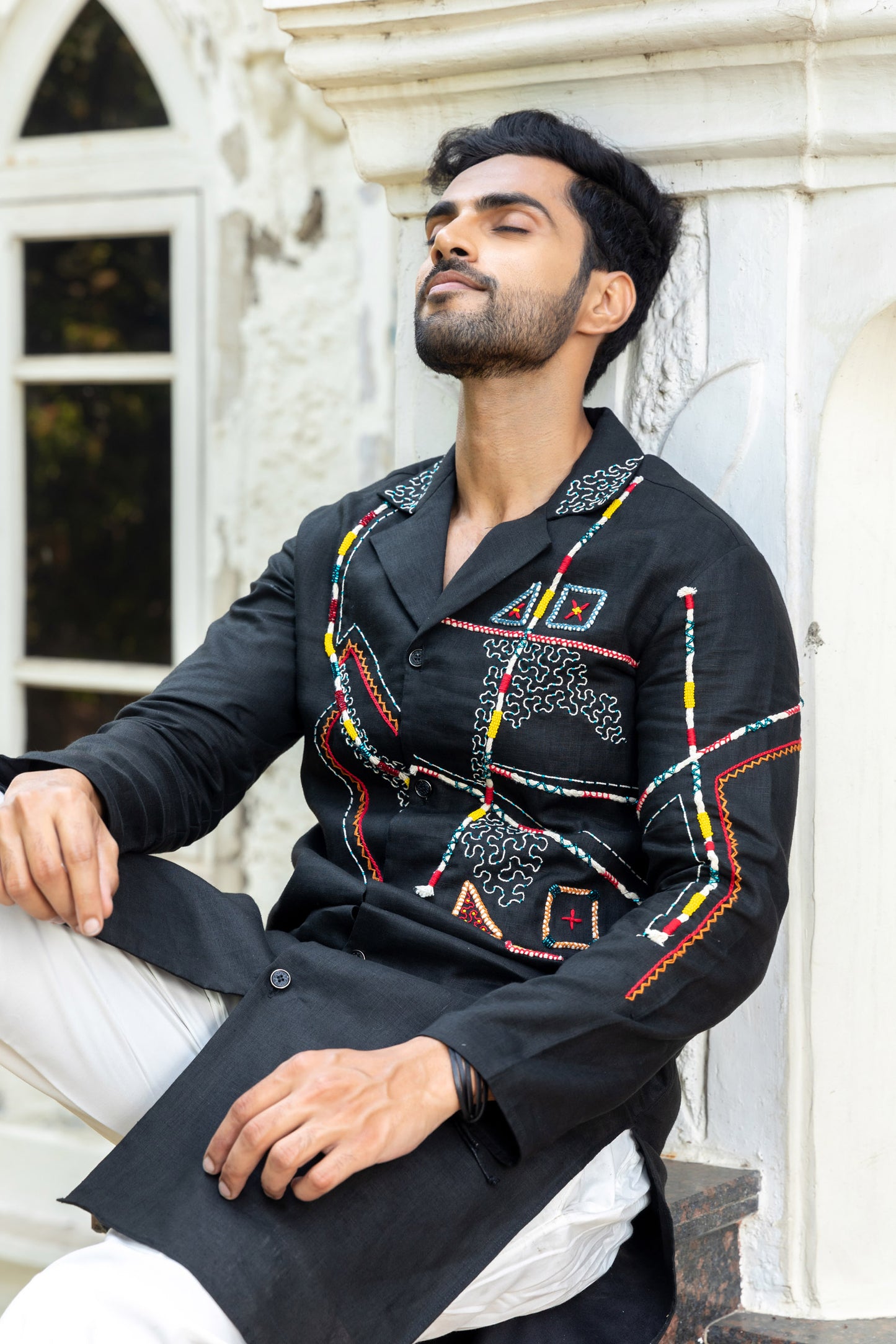 Onyx Linen Kurta