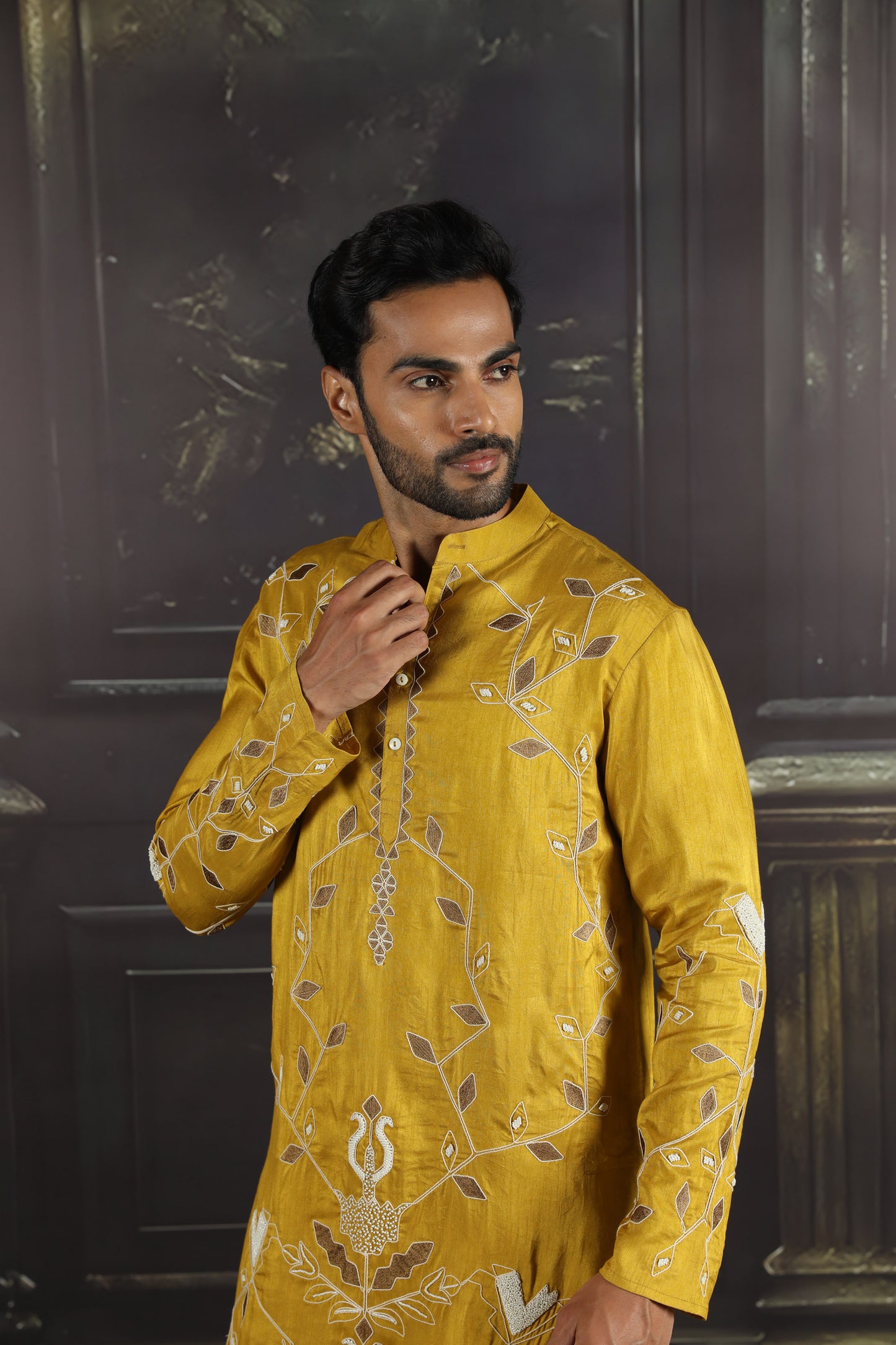 Golden Ember Kurta