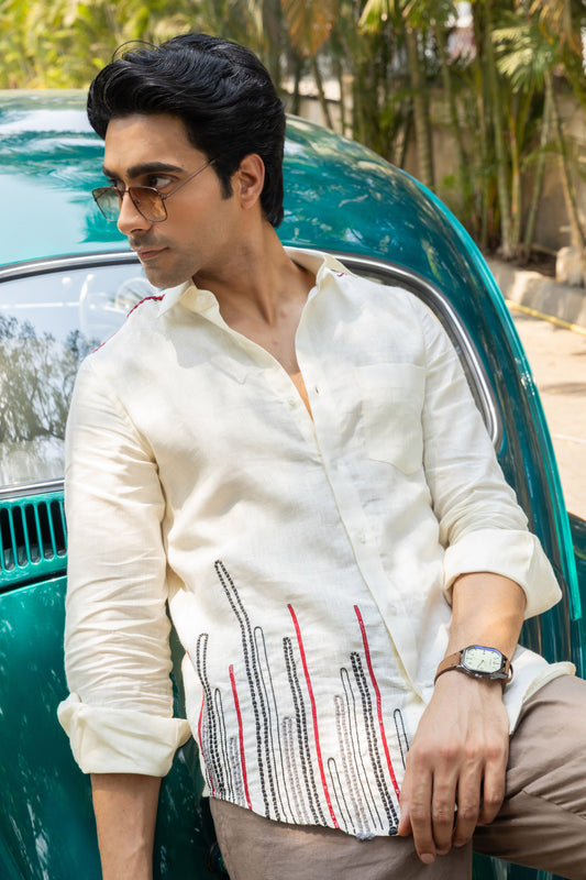 Ivory Breeze Linen Shirt