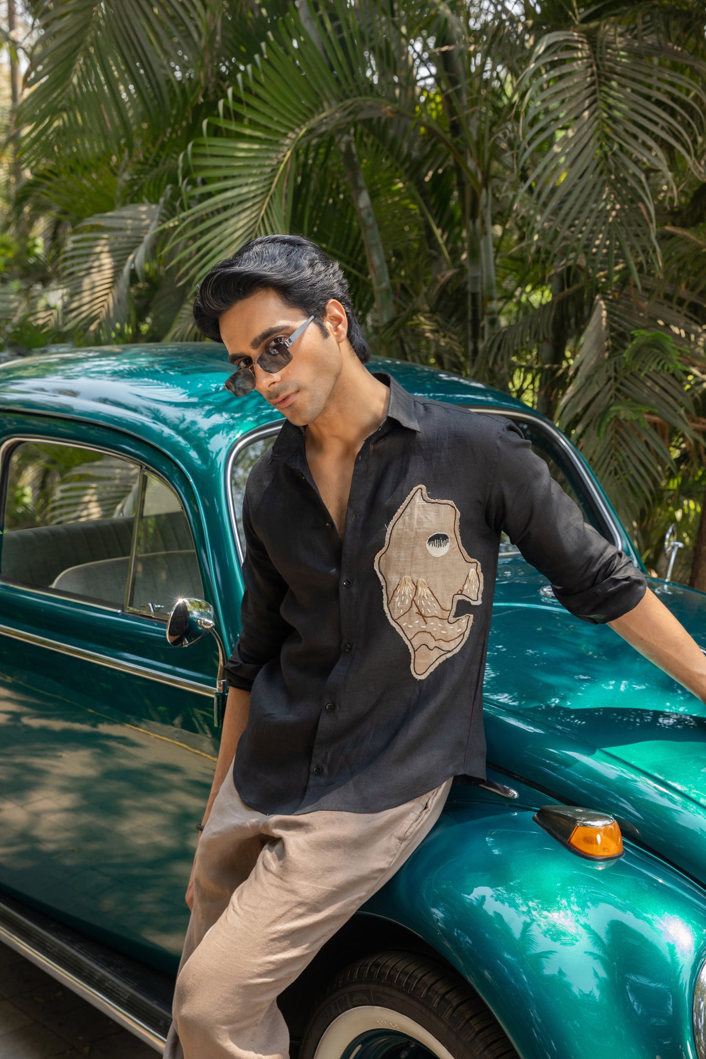 Charcoal Edge Linen Shirt
