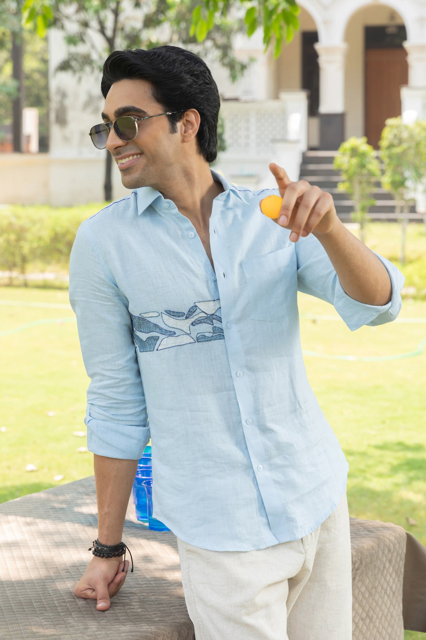 Sky Drift Linen Shirt
