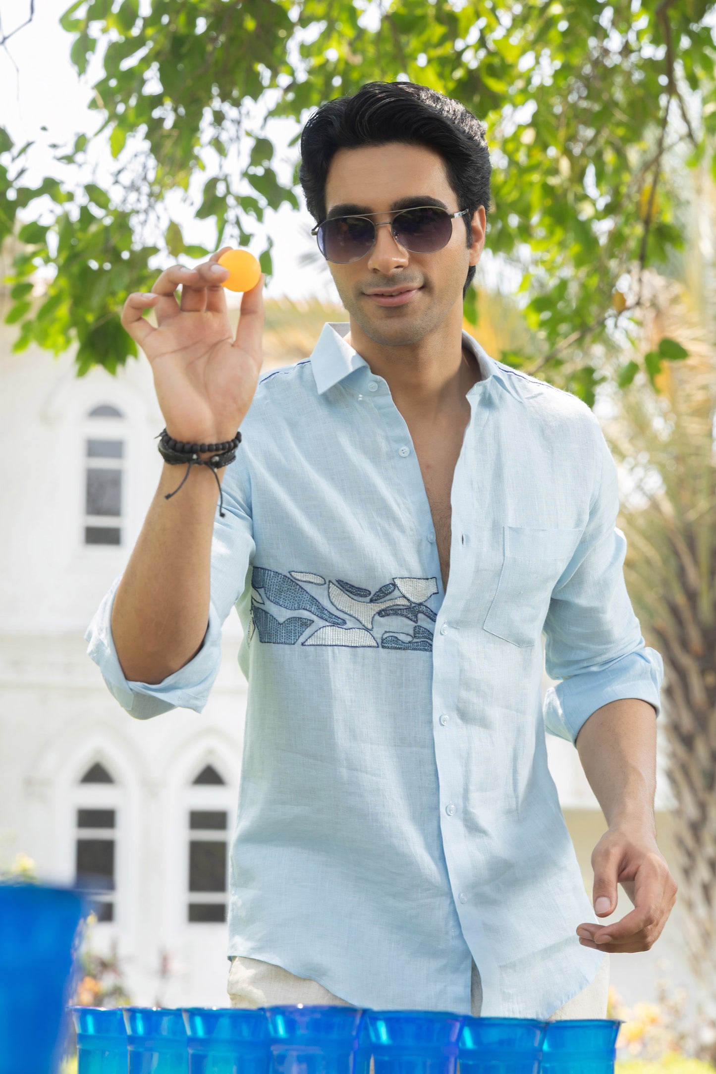 Sky Drift Linen Shirt